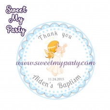 Boy Baptism stickers,Boy Christening thank you tags,(3) Boy Baptism stickers,Boy Christening thank you tags,(3)